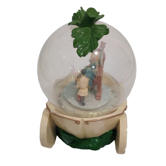 Disney Cinderella 7" Carriage Musical Glitter Snow Globe Prince Charming READ - Picture 7 of 13